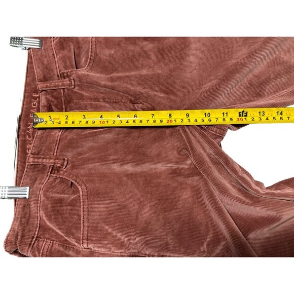 American Eagle Corduroy Hi‎ Rise Jeggings Womens Size 8 Long Casual Fall - Picture 13 of 15